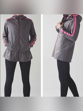 Lululemon the drizz rain jacket size 8 EUC